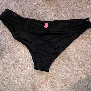 Victoria’s Secret cut out bikini bottom-black, M